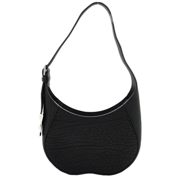 Burberry Black Textured Leather Shoulder Bag - Picture 2 of 11
